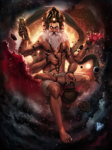 Brahma god of creation by molee.jpg