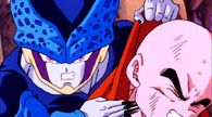 A Cell Jr. (Dragon Ball Z) extending its nails into claws.