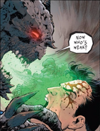 One of the Devastator's (DC Comics) anti-Superman adaptations is ability to breathe mist containing Kryptonite radiation.