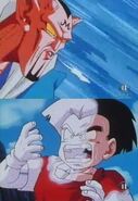 Anything Dabura (Dragon Ball) spits on turns to stone, as was Krillin's unfortunate fate.