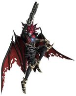 Vincent Valentine (Compilation of Final Fantasy VII) in the form of Chaos.