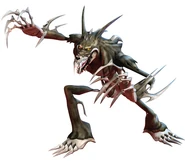 … when he came in contact with a second dosage of mutagen, he mutated into the skeletal werewolf Rahzar. In his new form retains his strength, regains his speed and agility and possesses razor sharp claws that he can project.