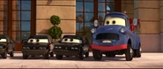 Mater Mater (Disney's Cars) disguises himself as Ivan the tow truck, with the usage of Deployable Holographic Disguise Emitter.