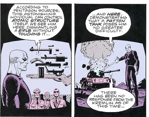 Dr. Manhattan scientific energy