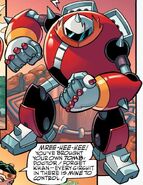 Doctor Eggman (Archie's Sonic the Hedgehog) in his Egg Beater armor.