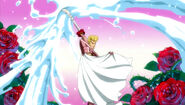 Sugarboy (Fairy Tail) is skilled with a sword called the Rosa Espada which can liquify anything.