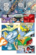 The Vision (Marvel Comics) interfacing with a Quinjet's systems.