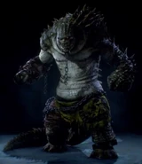 After undergoing brutal experimentation, Killer Croc's (Batman: Arkham Knight) body mutated further to adapt to the physical trauma, becoming stronger and more powerful.
