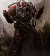 The Blood Angel (Warhammer 40,000) space marines suffer the Red Thirst, a wild bloodlust that emerges in battle.