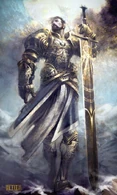 Brought by an angel to Charlemagne, Durandal (French Folklore) is the indestructible sword of Paladin Roland said to be the sharpest sword in all existence, able to cleave large boulders in one strike.