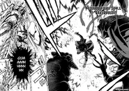 Rosario Vampires II 043 030-031.png (556 KB) Using Bakuryuujin, Tsukune Aono (Rosario + Vampire) punches the ground to produce a powerful Yoki shockwave.