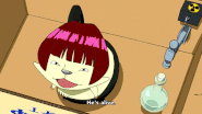 Meow (Space Dandy) as a Schrödingarian, is a real-world version of the Schrödingers Cat as he can be either alive or dead or neither whenever the box he is in is opened, which makes him transcend the concepts of life and death.