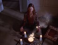 Willow Rosenberg (Buffy the Vampire Slayer) in the process of casting a sex change spell.