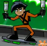 Danny Fenton/Phantom (Danny Phantom) is able to use any ghostly artifact or his parent's inventions as weapons whether it is poling weapons...