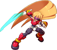 Being the bio-match for Biometal model Z, Giroutte (Mega Man ZX) inherted Zero's abilities and skills with Z-saber.