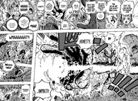 Koby (One Piece) thanks to training with Garp who uses Battleships as boxing bags can shatter mountain-sized opponents using his Haki-empowered fist.