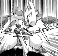 The manga version of the M2 Bind armor is to bind Mewtwo down and to sap it of its immense psychic powers.