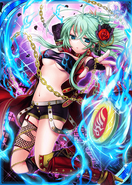 Trick Chain (Valkyrie Crusade) can manipulate freezing fire, and infuse it on her chain yo-yo.