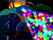 Ultimate Kevin (Ben 10: Ultimate Alien) possesses Chromastone's ultraviolet beams.