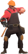 Dell Conagher/The Engineer (Team Fortress 2) with the Gunslinger equipped.