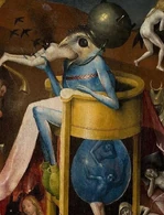 The Prince of Hell (Garden of Earthly Delights) - envisioned by medieval painter, Heironymus Bosch.