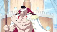 Whitebeard axe.gif (962 KB) Edward Newgate/Whitebeard (One Piece) using his Tremor Tremor Fruit/Gura Gura no Mi to create "quakes"...