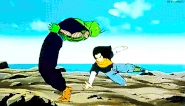 Piccolo's Robustness.gif (1.29 MB) As a powerful martial artist, Piccolo's (Dragon Ball Z) reflexes are near perfect as he can flawlessly dodge strikes from an opponent like Android 17 while doing a back flip and handstand.