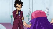 Vegeta (Dragon Ball series) has some awareness of the fourth wall, being aware that he is in a shōnen battle anime/manga series and Arale Norimaki is from a gag anime/manga series.