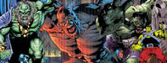 Several different incarnations of the Hulk (Marvel Comics)