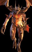 Zedonius (Ninja Gaiden series) is one of the Four Greater Fiends and the Malevolent Ruler of Flame. As such possesses the ability to control powerful flames of the underworld.