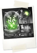 Professor E. Gadd's Pixelator (Luigi's Mansion) indexed Luigi's DNA and biological data, allowing it to be infused with the Goo...