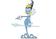 Iciclia (Atomic Betty) can fire freezing blasts with her scepter.