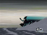 XLR8 (Ben 10) running on water.