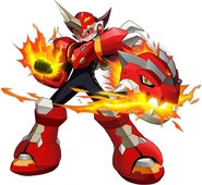 Geo Stelar (MegaMan StarForce) in his Fire Saurian form.
