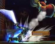 Marth's (Super Smash Bros. Brawl) Final Smash, Critical Hit, is a signal slash that is enough for an instant KO.