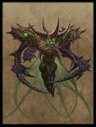 Belial (Diablo) is a Lesser evil that is tied to the aspect of lies in the Diablo universe, as such his illusions are so powerful he deceives most of the world and control Caldeum the most famous city in Sanctuary.