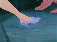 The Fairy Godmother (Cinderella) conjured and created Cinderella’s glass slippers.