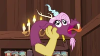 Discord (My Little Pony: Friendship is Magic) can partially shapeshift, for example transforming his neck and head to imitate a tea store Pony.