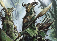 Elves (Magic: The Gathering) are a form of Fairy.