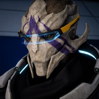 Turians (Mass Effect) have a natural, metallic carapace that protects them from solar radiation.