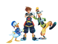 Promotional Artwork KHIII.png (6.8 MB) Sora, Donald Duck and Goofy (Kingdom Hearts franchise)