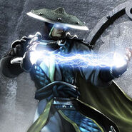 Using his godly powers over thunder, Raiden can bring anything he desires into existence.