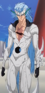 Grimmjow Jaegerjaquez (Bleach) entering his released form.