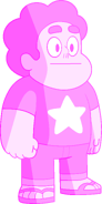 Pink Steven (Steven Universe) is the construct that formed from Steven's gem after White Diamond pried it from his body, representing everything that makes him a gem, but without his humanity.