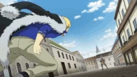Wall's Adaptation.gif (2.09 MB) Wall Eehto (Fairy Tail) adapts his body to match Laxus Dreyar's strength.