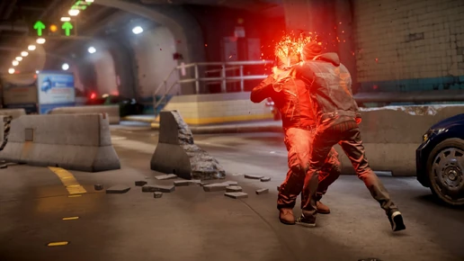 Delsin executes the looter