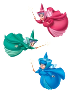 Flora, Fauna and Merryweather (Sleeping Beauty)