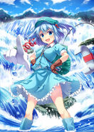 Nitori Kawashiro (Touhou Project) The Kappa Thinking by the Waterside