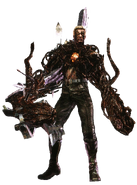 Albert Wesker (Resident Evil 5) infected with the Uroboros Virus.