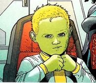 ...The son of Vril Dox II/Brainiac 2 and grandson of Vril Dox I/Brainiac I, Lyrl Dox/Brainiac 3 possesses advanced intellect even as an infant...